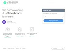 Tablet Screenshot of justpearl.com